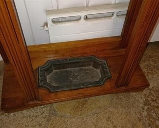 Mahogany Hall Tree with Mirror