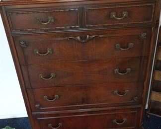 Mahogany High Boy Dresser