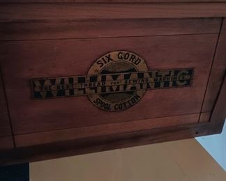 Willimantic Six Gord Antique Spool Cabinet
