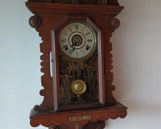 Ornate Antique Hanging Wall Clock
