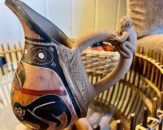 Pottery Jug Made In Guaitil, Costa Rica