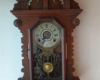 Ornate Antique Hanging Wall Clock