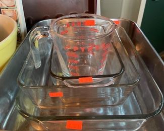 Glass Baking Pans, Pyrex Measuring Cup