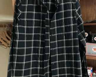 Madewell Black and White Flannel, Size Sm