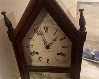 New Haven Mantle Steeple Clock 
