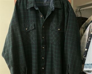 Flannel Mens Long Sleeve Shirt