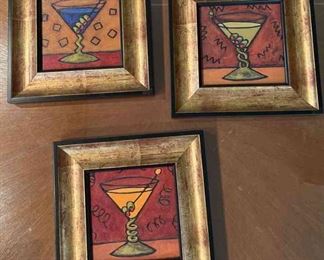 Le Martini Framed Artwork by Carolyn Oltman