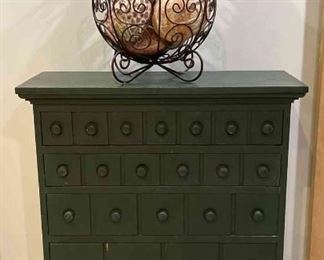 Faux Apothecary Chest of Drawers