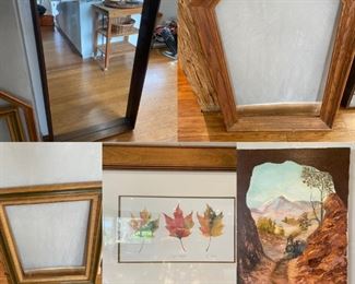 Painting, Print, Frames Large Vintage Mirror