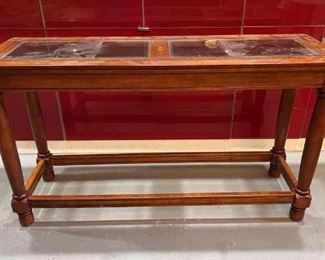 Wood Glass Sofa Table