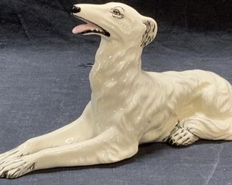 VIOLET RICH Porcelain Borzoi Dog Figurine
