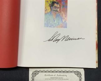 Signed LEROY NEIMAN Monograph Book w COA
