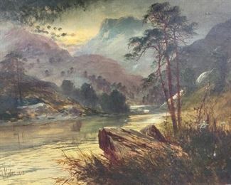 FRANK HIDER SIGNED Landscape Oil Painting
