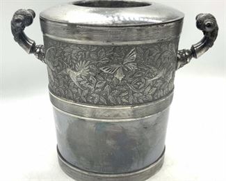 Meridian Silverplate Co. Quad Plated Ice Bucket
