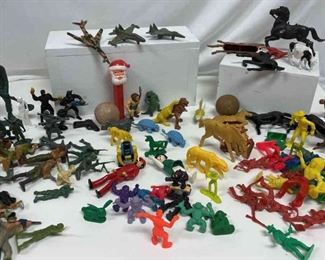 Army Men, Cowboys, Native Americans, Planes, Dinosaurs, Horses, Animals Plastic Mini Toys