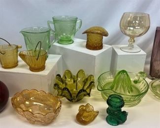 Colored Glassware Royal Ruby, Fenton, And More