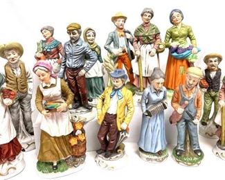 Elders On The Farm Collection Of Bisque Statues