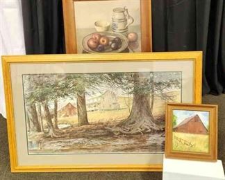 Farmhouse Theme Pictures 1 Large David Armstrong Professionally Framed
