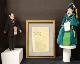 Gone With The Wind Authentically Crafted Portrait Dolls 12 And The Art Of Marriage Framed