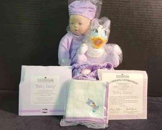 Porcelain Disney Baby Baby Daisy With Certificate Of Authenticity