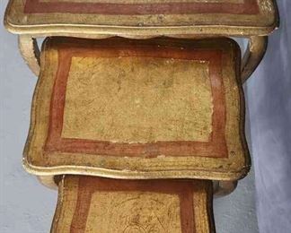Antique Nesting Tables Made in Italy