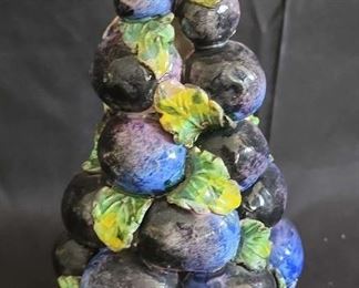 Mid 20th Century Italian Ceramic Fruit Topiary Italy