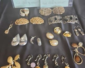 Vintage Shoe Clips Assorted Costume Jewelry