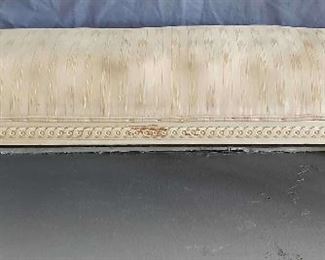 Vintage Wood Cushion Traditional French Bench