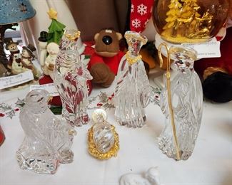Gorham Crystal Nativity Set