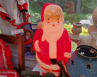 1960's Empire Blow Mold Tabletop Santa
