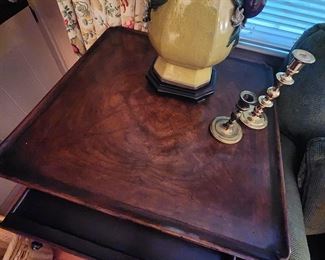 Walnut Lamp Table (2 available)