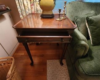 Walnut Lamp Table (2 available)