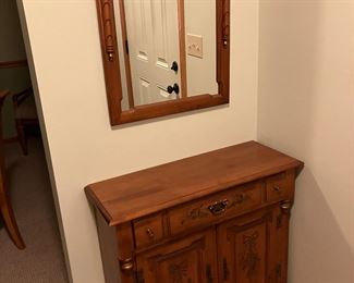 Ethan Allen “Hitchcock style”
console and mirror
