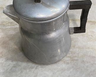 Aluminum Wearever coffee pot
