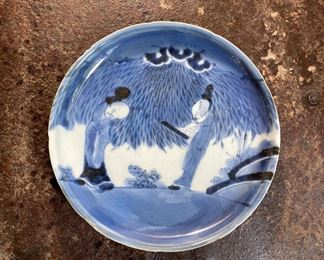 Japanese Edo Arita porcelain plate. 19th century