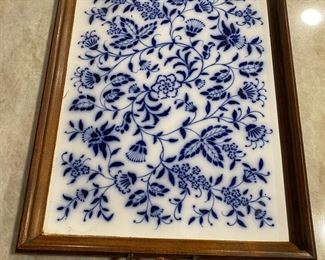 Antique Meissen tile tray- Germany