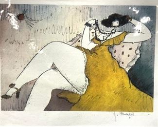 Michael Boulet Signed Giclee Figural Print
