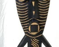 Vntg Wooden African Masked Dancer Figure
