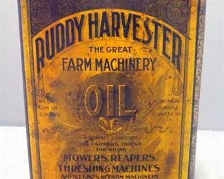 Ruddy Harvester Farm Machinery Oil, Standard Oil Co, 5 Gallon Can