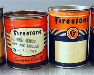 Firestone Cup Grease And Wheel Bearing Grease 1 lb Cans, And Diamond Cup Grease 1 lb Can, Total Qty 4, Some Contents, Local Pickup Only