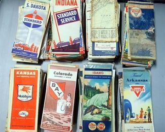 Vintage Standard Oil Company Street Maps, Various Years