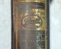 Pyrene Antique Brass Fire Extinguisher, 1-1/2 Quart, With Contents, Local Pickup Only