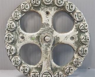 Fuel Measuring Counter Off Of A Horsedrawn Fuel Wagon, Approx 6.5" Diameter