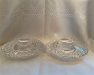 ORREFORS CANDLE HOLDERS