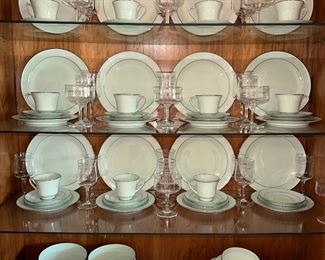 NORITAKE CHINA, LENOX STEMWARE