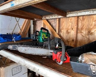 CHAINSAWS, LEAF BLOWERS