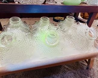 Green UV Reflective Glass Ceiling Light Covers 