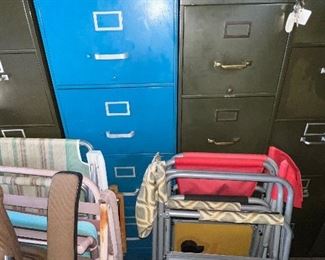 File Cabinets & Lawn Chairs 
