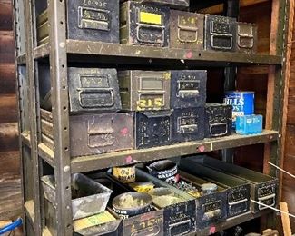 Vintage Metal Storage Drawers 