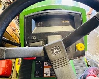 John Deere LX176 Riding Lawn Mower with Bagger 